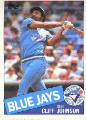1985 Topps Baseball Cards      568     Cliff Johnson